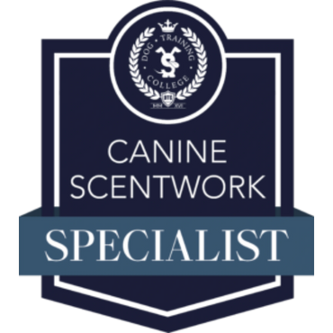 Badge for Canine Scentwork Specialist certification.