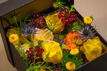 A flower surprise box.