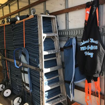Truck equipment ready for the next customer.