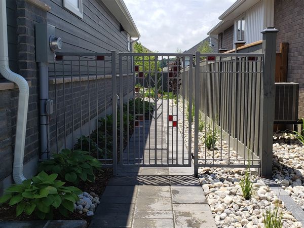 red iron design custom metalwork london ontario custom iron garden gate landscape design garden art