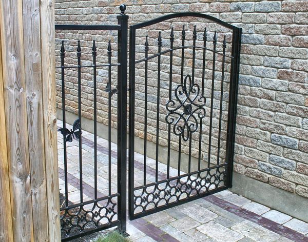 red iron design custom metalwork london ontario wrought iron steel decorative garden gate fencing