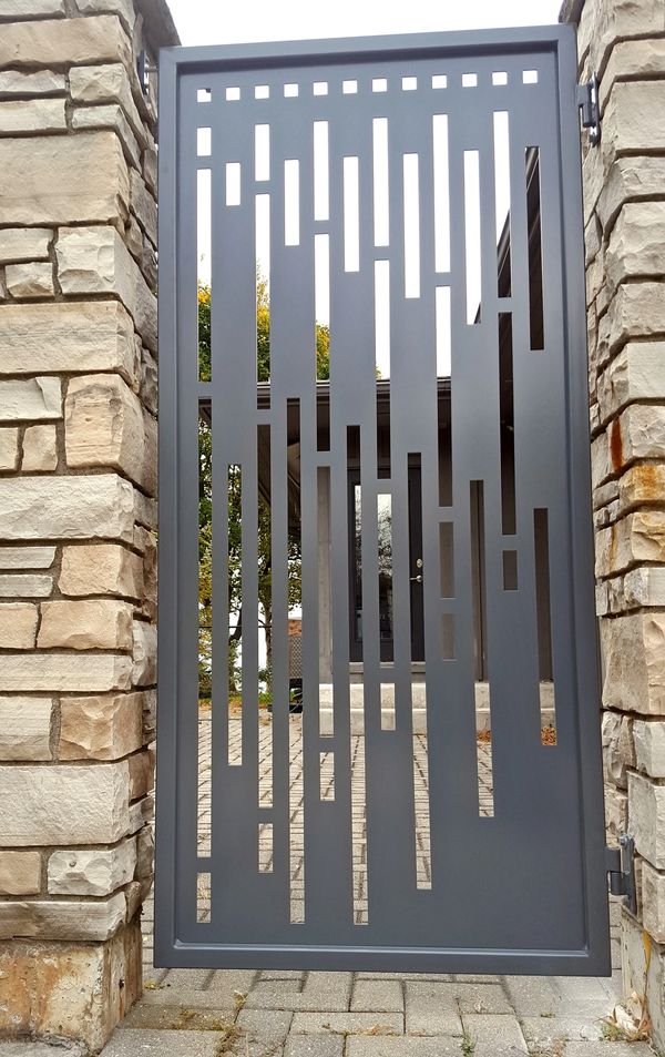 red iron design custom metalwork london ontario wrought iron steel decorative garden gate fencing