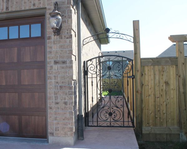 red iron design custom metalwork london ontario wrought iron steel decorative garden gate fencing