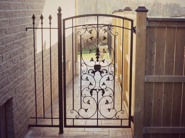 red iron design custom metalwork london ontario custom garden gate wrough iron unique fence