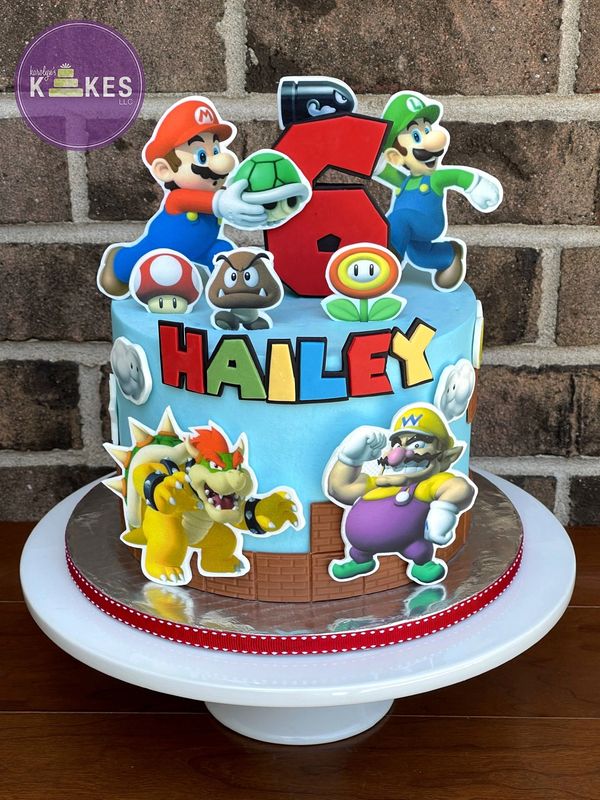 super mario birthday cake