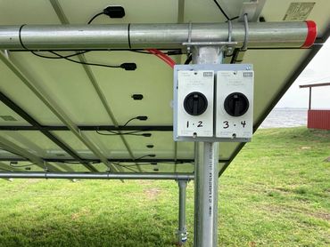 Eastex Solar installed disconnect for solar in Corsicana Texas