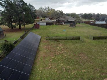 Eastex Solar ground mounted solar system in Lindale Texas