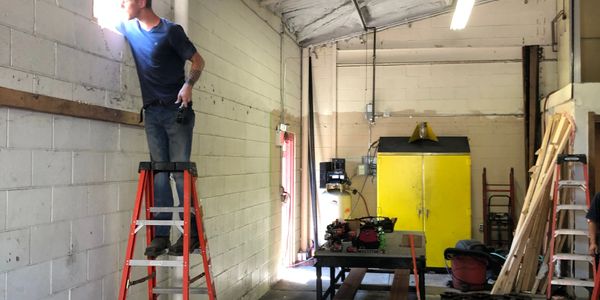 Paint booth installation