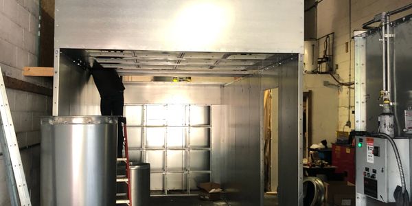Paint booth installation