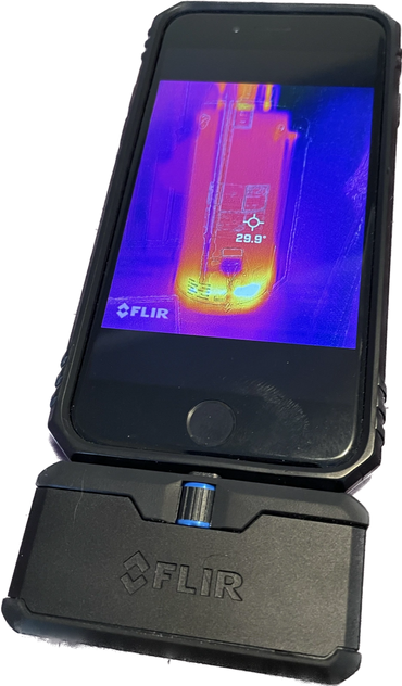 FLIR Thermal Camera accessory for smart phone.