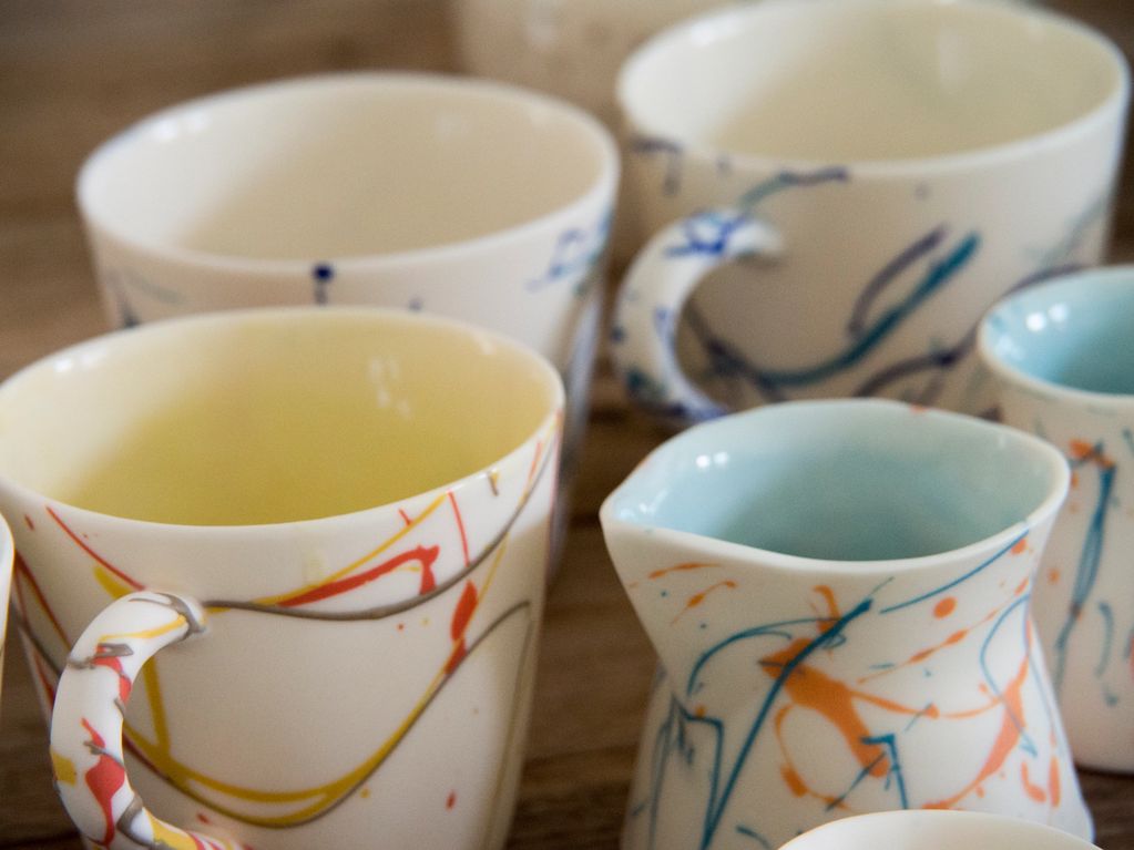 Woodland bird collection of vessels. Available in mug, jug, small vessel and cup.