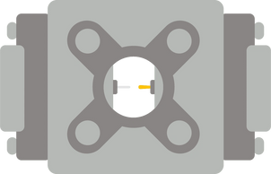 The RayDrop is a microfluidic droplet generator composed of three main parts fully removable: two in