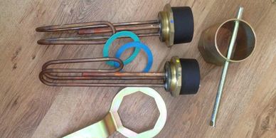 new immersion heaters and immersion heater washers and immersion spanners