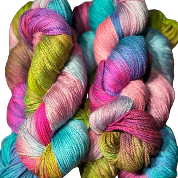 Hand Dyed Wool & Silk Yarn