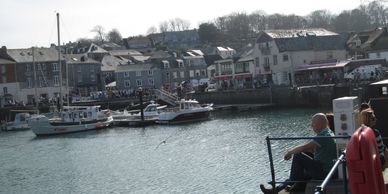 Padstow, home of Rick Stein's seafood eateries.