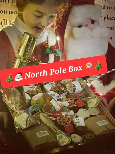 Christmas, takeaway, north pole, children, christmas eve, cake, afternoon tea, santa