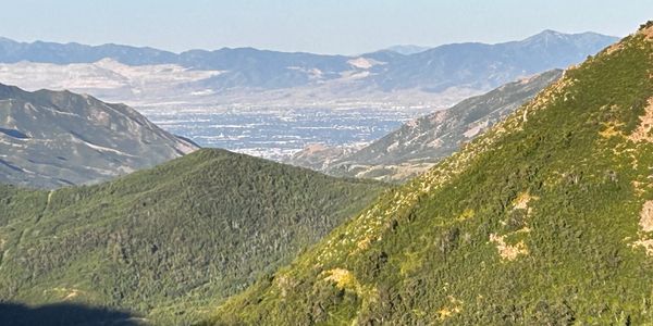 View of Salt Lake Valley from Big Mountain Utah