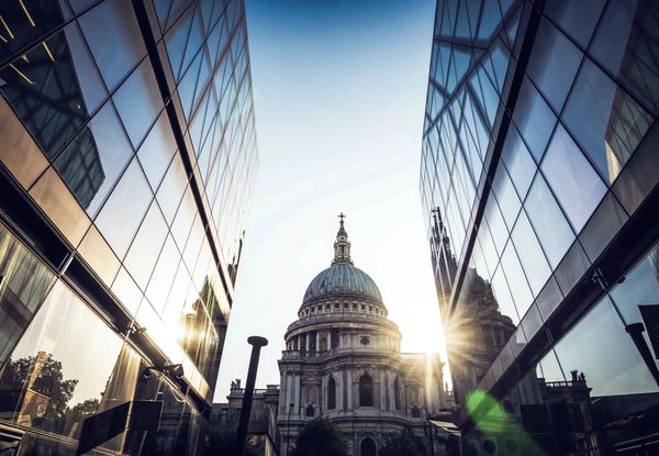 Central London at sunrise