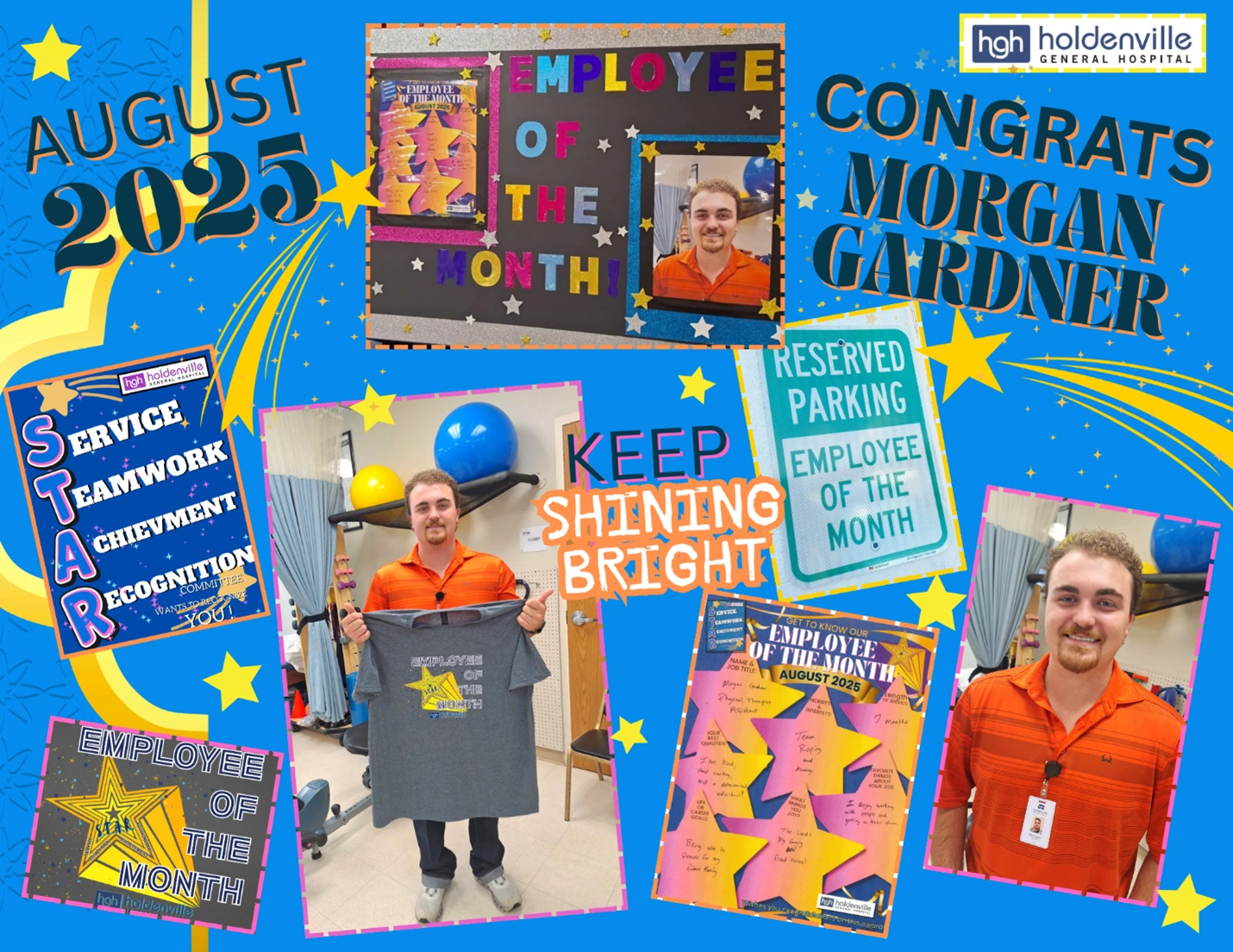 August Employee of the Month Morgan Gardner