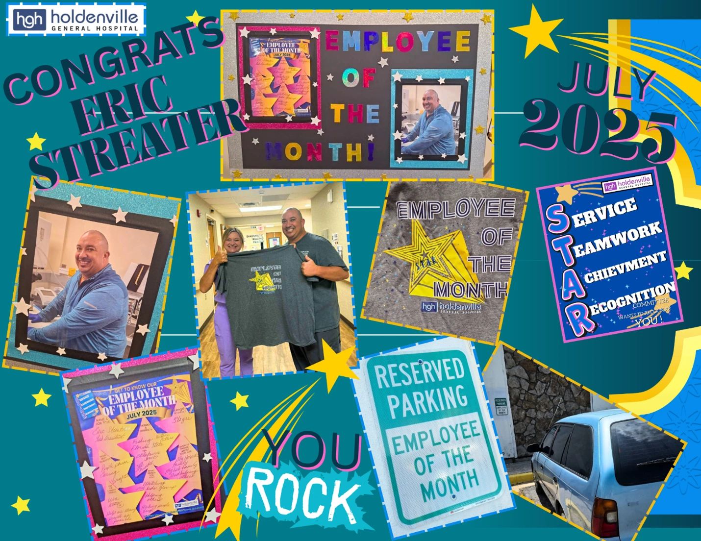 July employee of the month Eric Streater