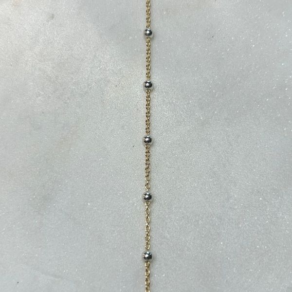 Gold with Silver Balls