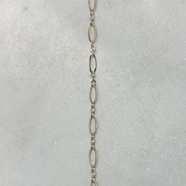 Gold & Silver Texture Oval