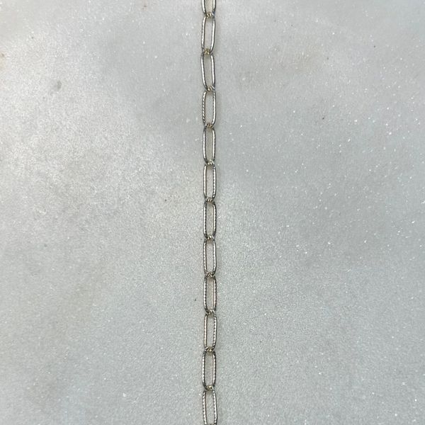 Silver Textured Paperclip