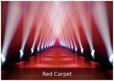 Red Carpet — Red carpet backdrop for VIP and gala events.