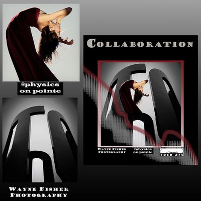 Female dancer; architectural image