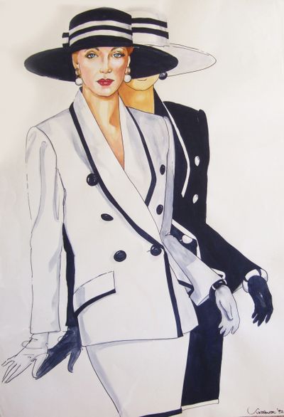 Watercolor and Ink on paper