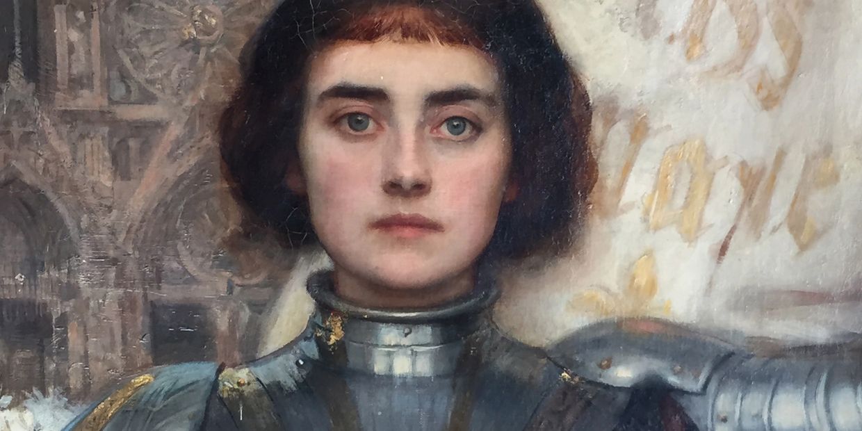 Detail of Joan of Arc by Albert Lynch