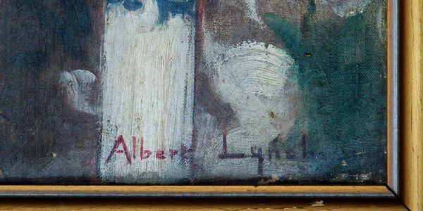 Detail of signature,
Joan of Arc by Albert Lynch