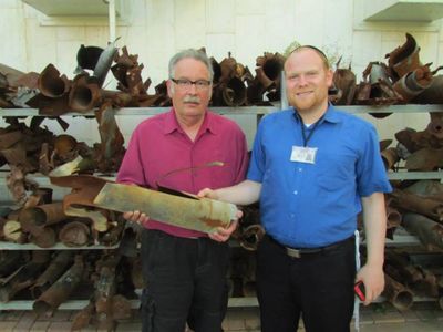 Touring the Sderot Police Station, located in the Gaza Envelope, before its destruction on October 7t