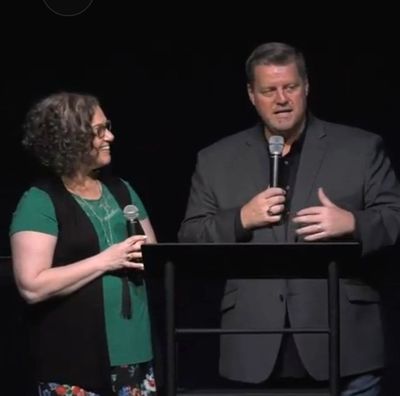 Rich and Tanya sharing the message of hope for marriages!