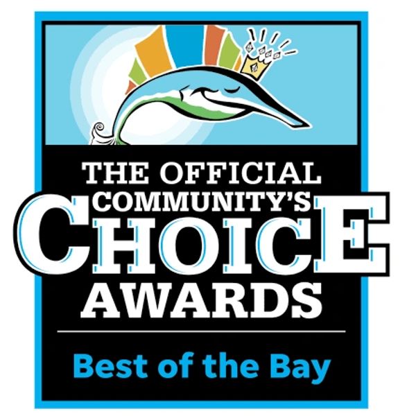 Logo for The Official Community's Choice Awards Best of the Bay.