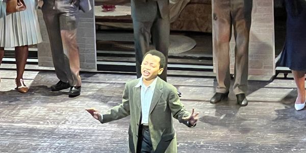 Ethan performing as Travis Younger in RAISIN at Axelrod PAC