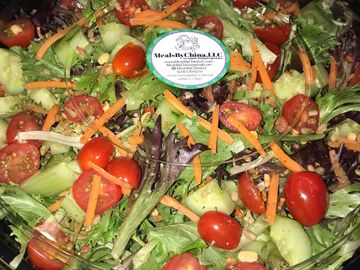 Organic spring mix for dinner crew.