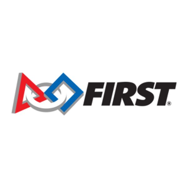 Logo of FIRST, a robotics and STEM organization.
