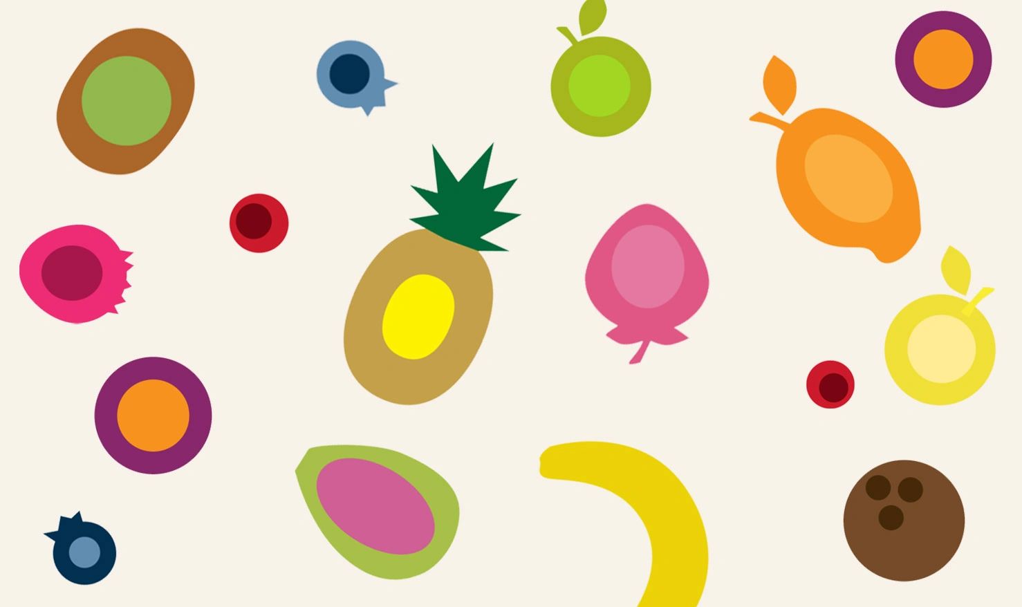 Fruit icon illustrations