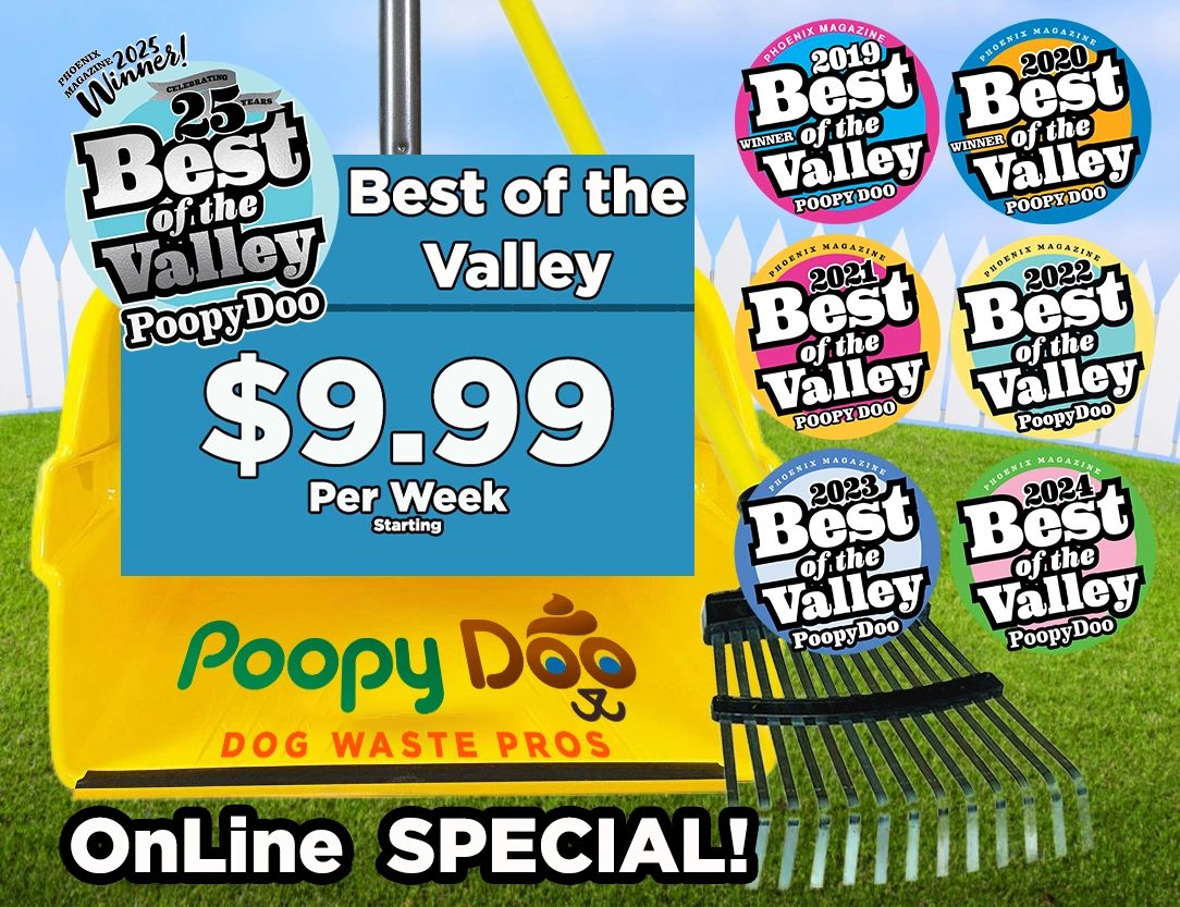 $9.99 Dog Poop Removal Special for Dog Waste Pick Up and Pet Waste Clean Up