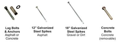 Bumpie installation hardware