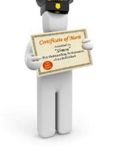 Simon certificate of merit
