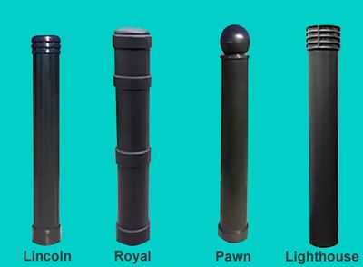 Plastic decorative bollard covers