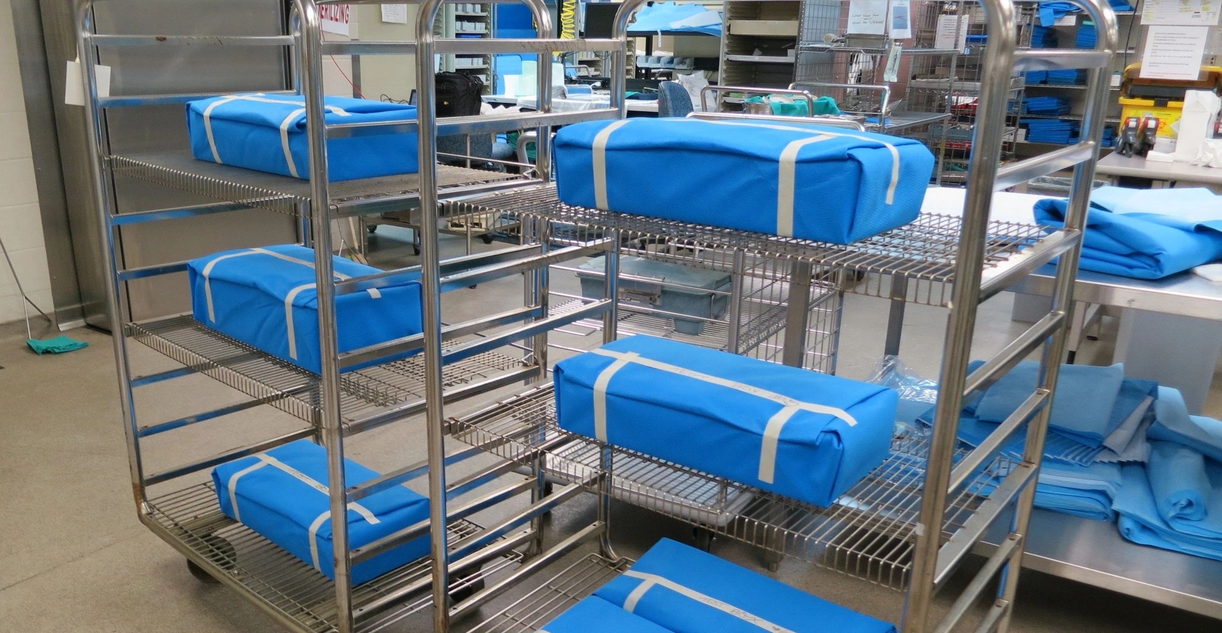 Evaluations Wet Packs Sterilizing Systems