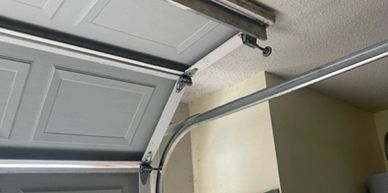 garage door off track