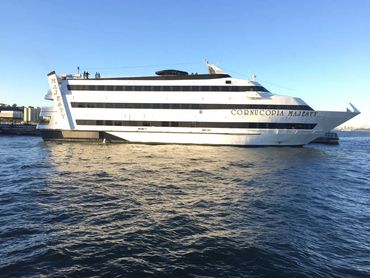 Majesty yacht on water