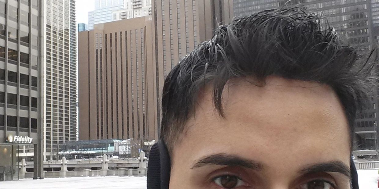 January 2011: Walking home from J.P. Morgan Chase. Aiming for high-stakes performance while masking