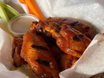 Grilled Spicy Wings.