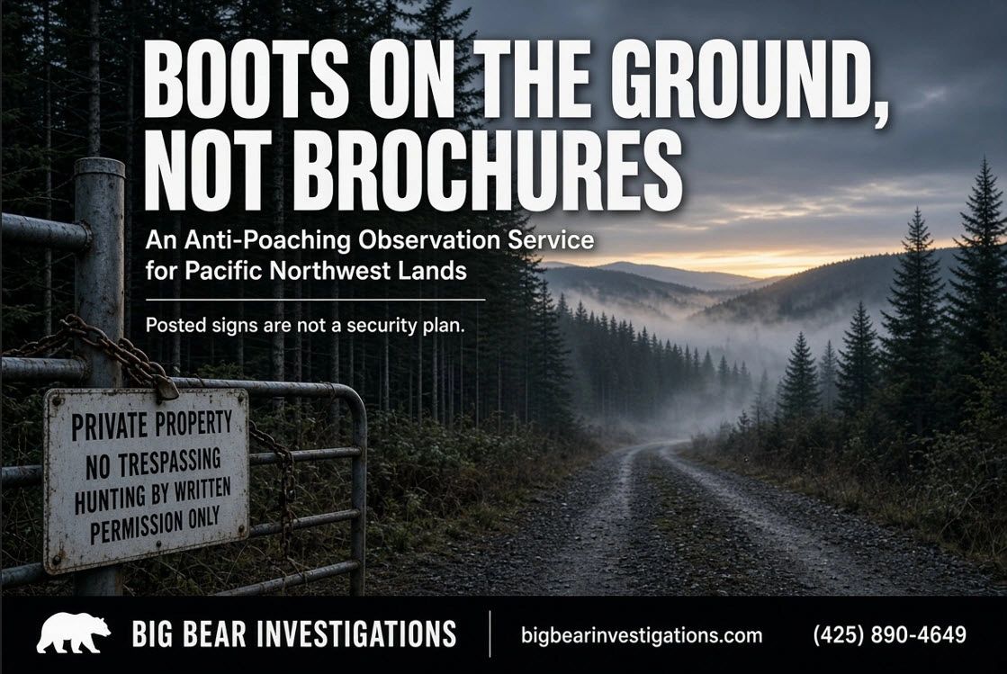 Anti-poaching service promoting on-ground vigilance.