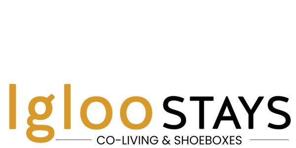 Logo of Igloo Stays, a co-living and shoebox accommodation service.
